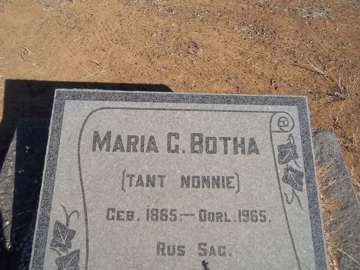 BOTHA Maria G. 1865-1965