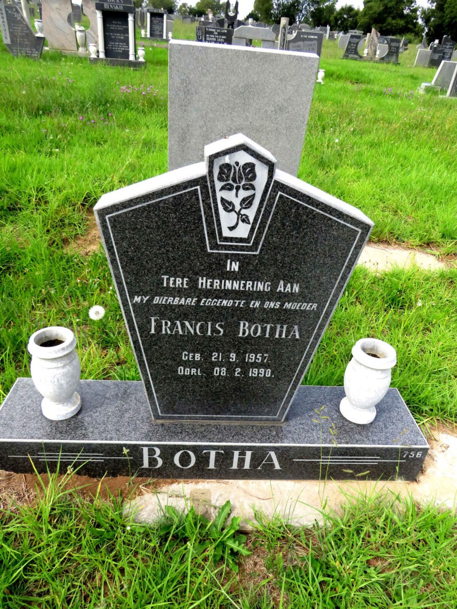BOTHA Francis 1957-1990