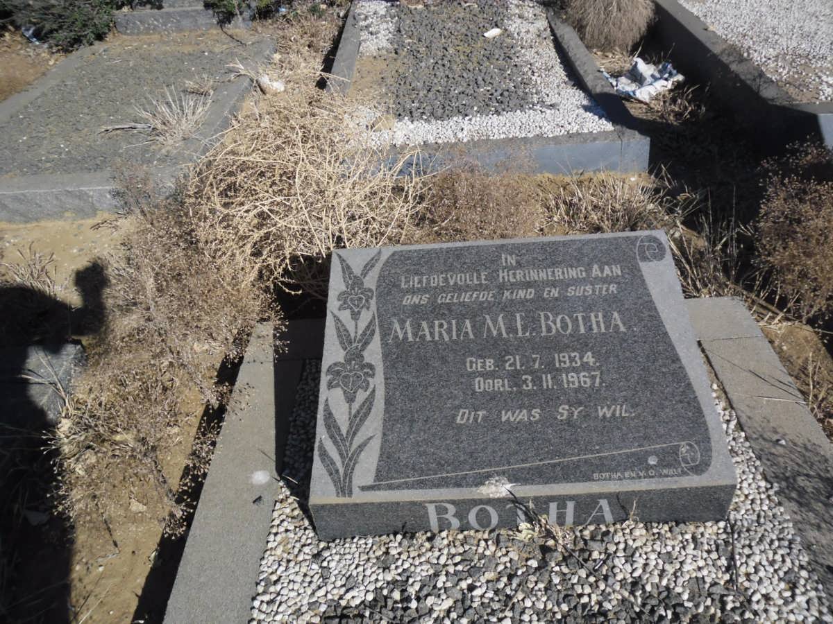 BOTHA Maria M.E. 1934-1967