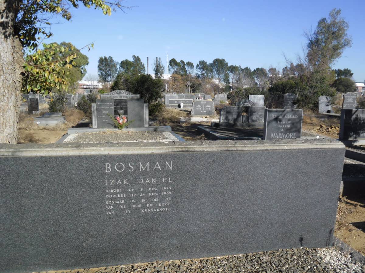 BOSMAN Izak Daniel 1925-1969