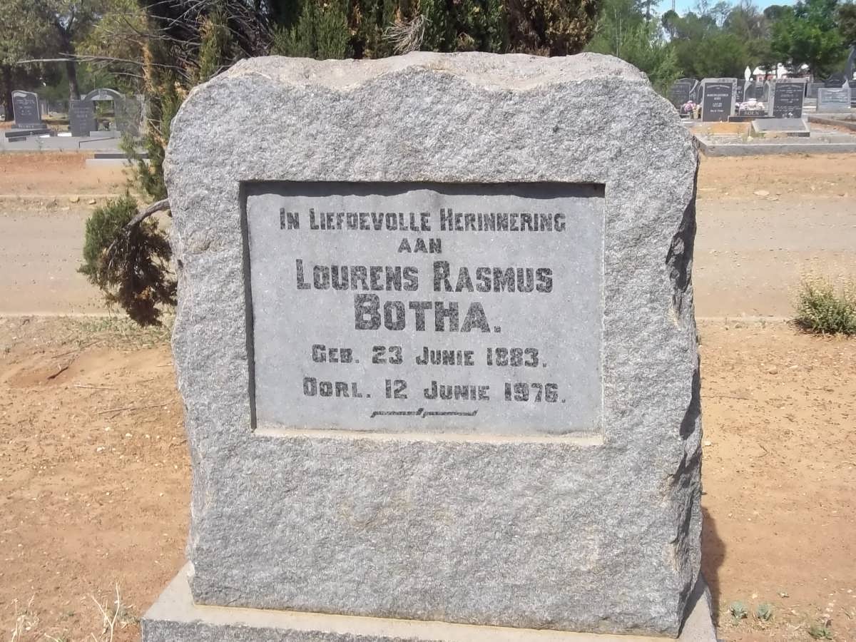 BOTHA Lourens Rasmus 1883-1976