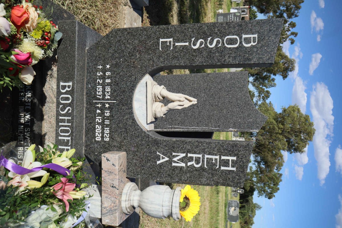 BOSHOFF Bossie 1934-1997 &amp; Herma 1929-2020