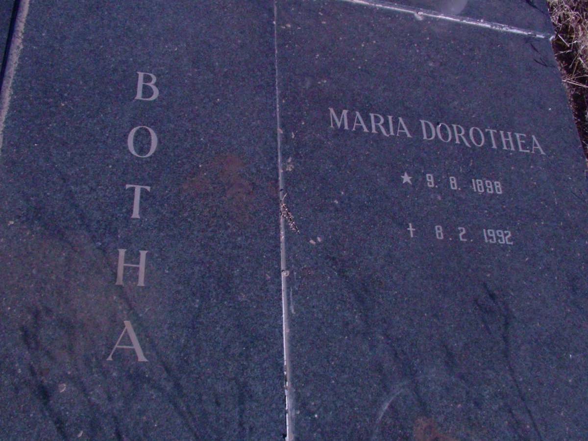 BOTHA Maria Dorothea 1898-1992