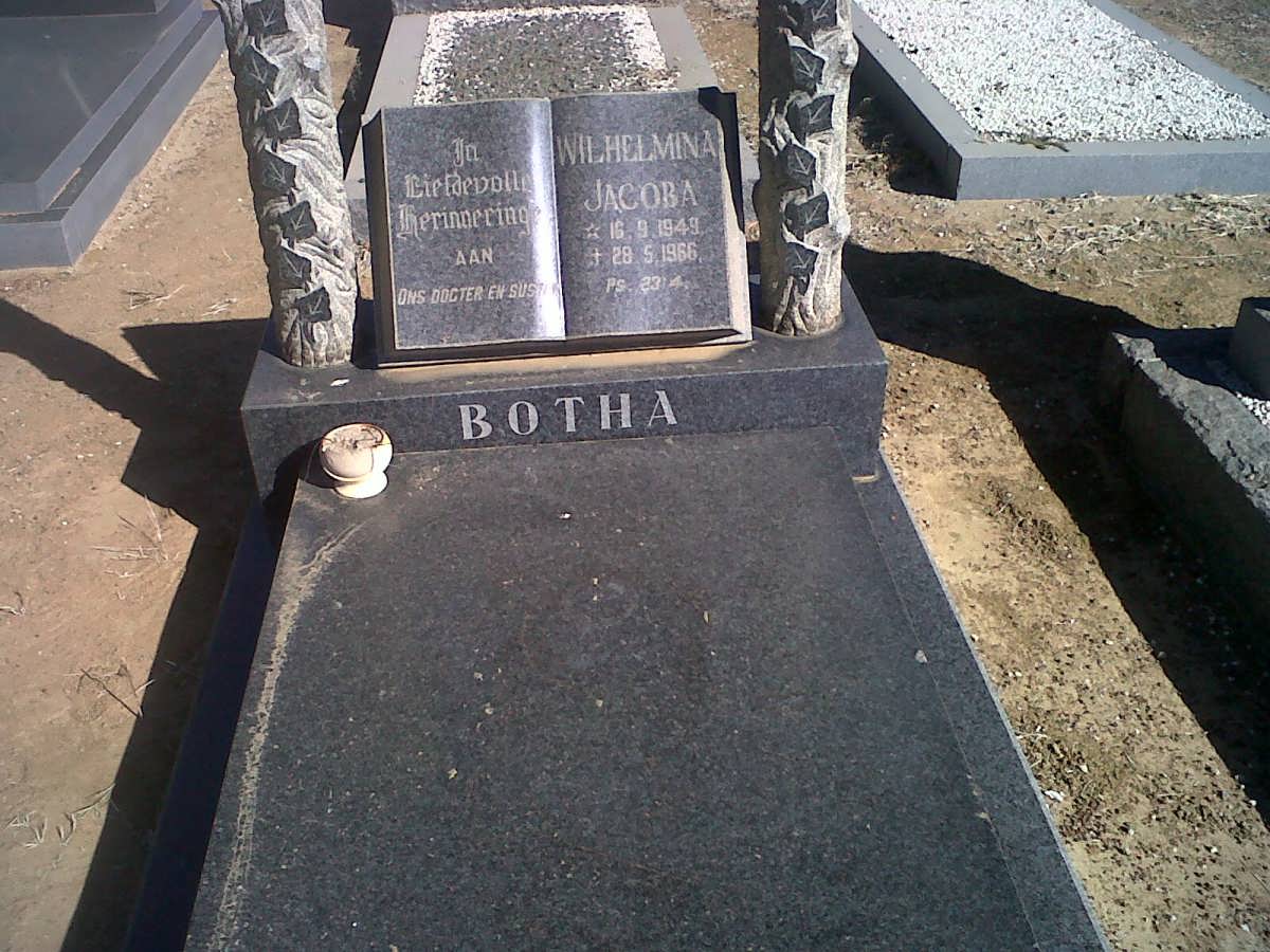 BOTHA Wilhelmina Jacoba 1949-1966