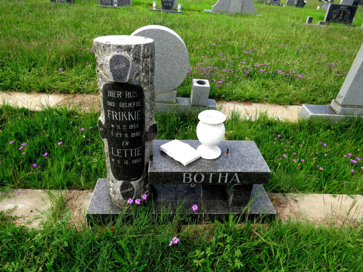 BOTHA Frikkie 1950-1990 & Lettie 1953-