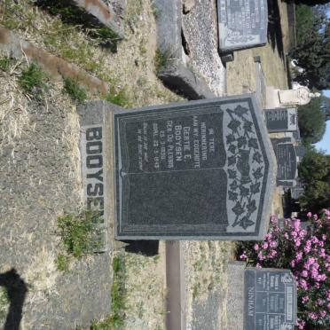 BOOYSEN Gertie E. nee DU PLESSIS 1890-1943