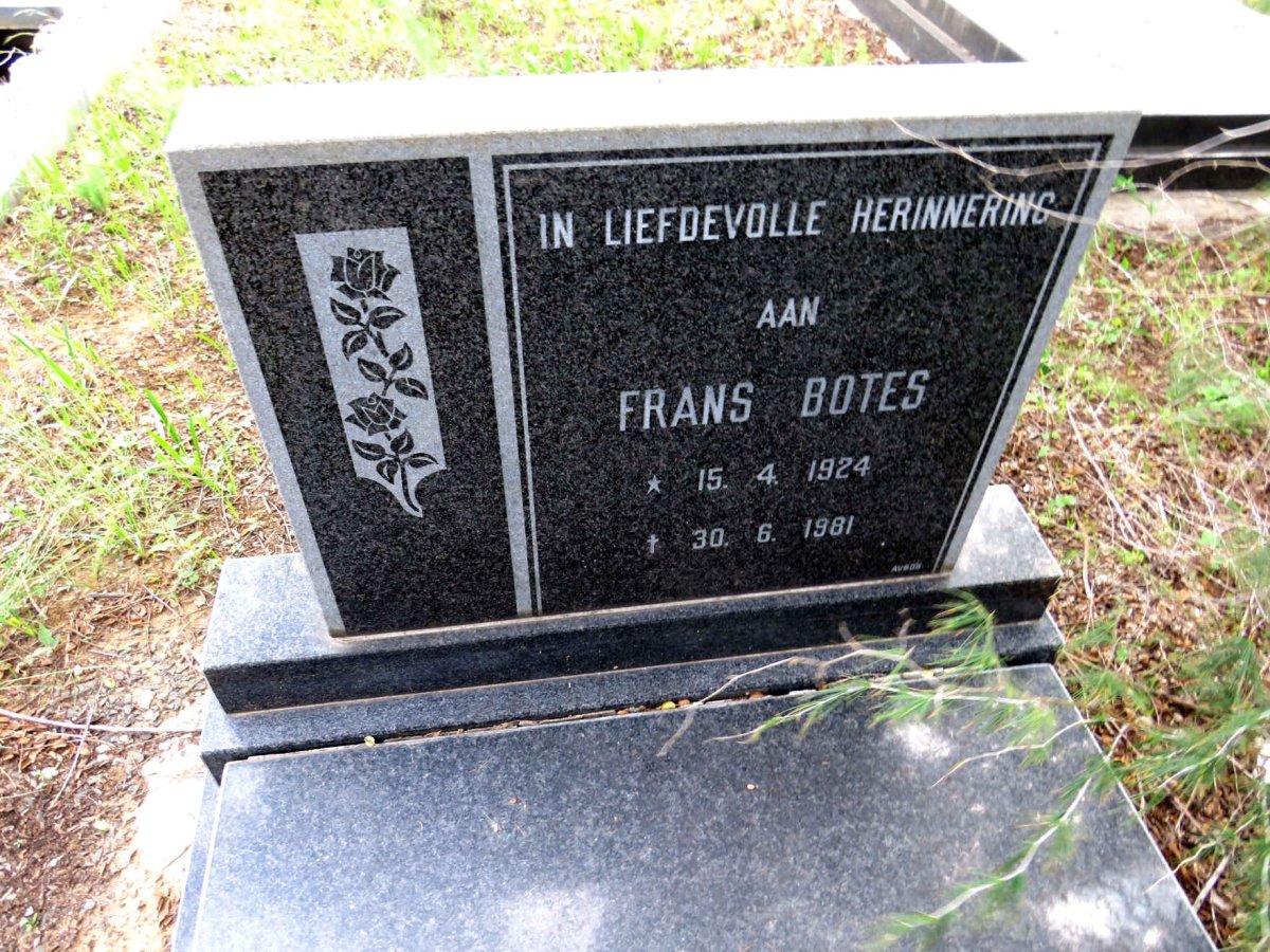 BOTES Frans 1924-1981