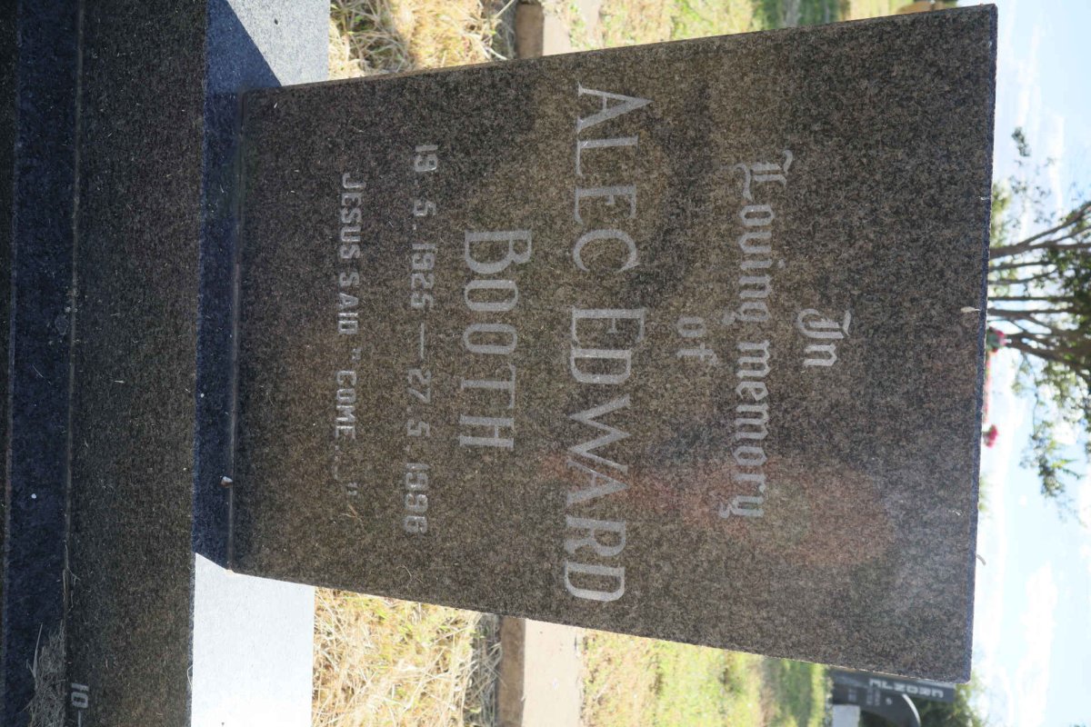 BOOTH Alec Edward 1925-1996