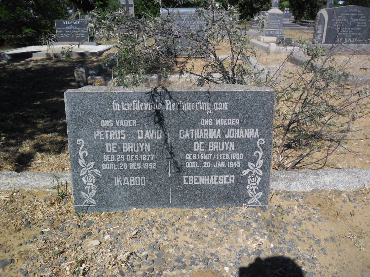 BRUYN Petrus David, de 1877-1852 &amp; Catharina Johanna SMIT 1880-1945
