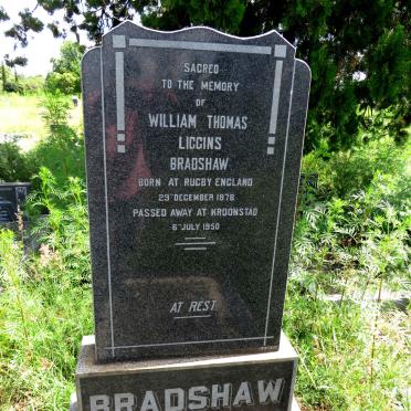 BRADSHAW William Thomas Liggens 1878-1950