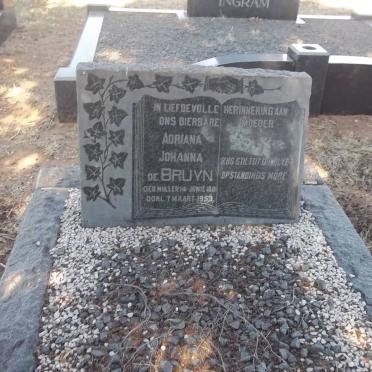BRUYN Adriana Johanna, de nee MULLER 1881-1953