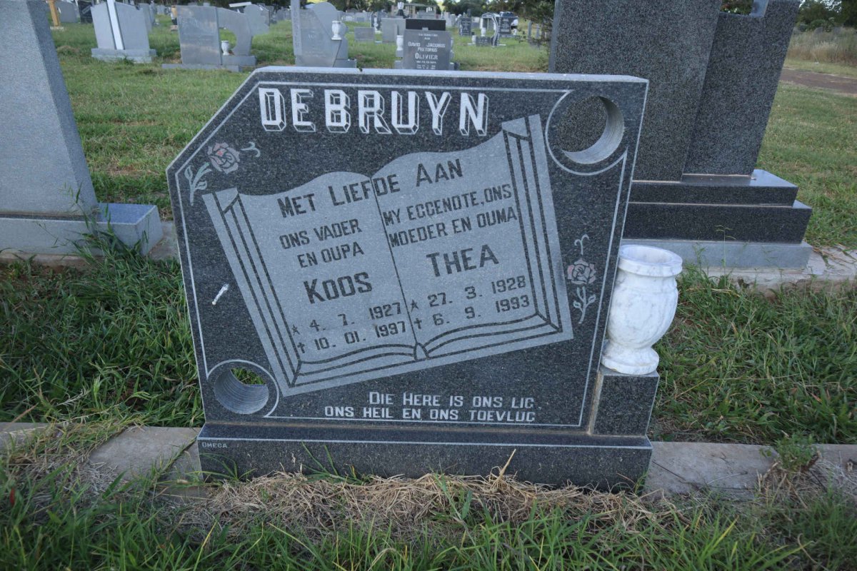 BRUYN Koos, de 1927-1997 &amp; Thea 1928-1993
