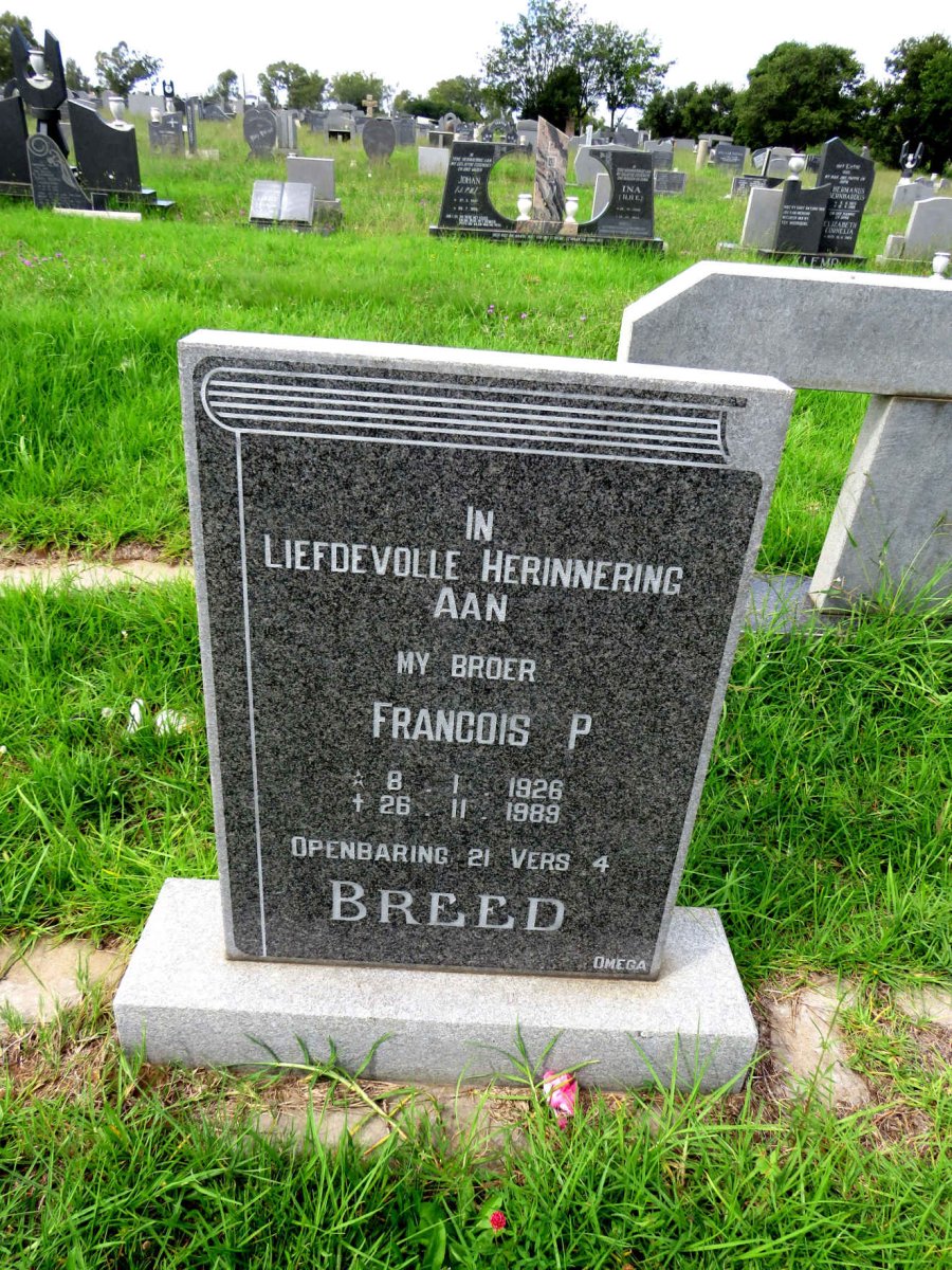 BREED Francois P. 1926-1989