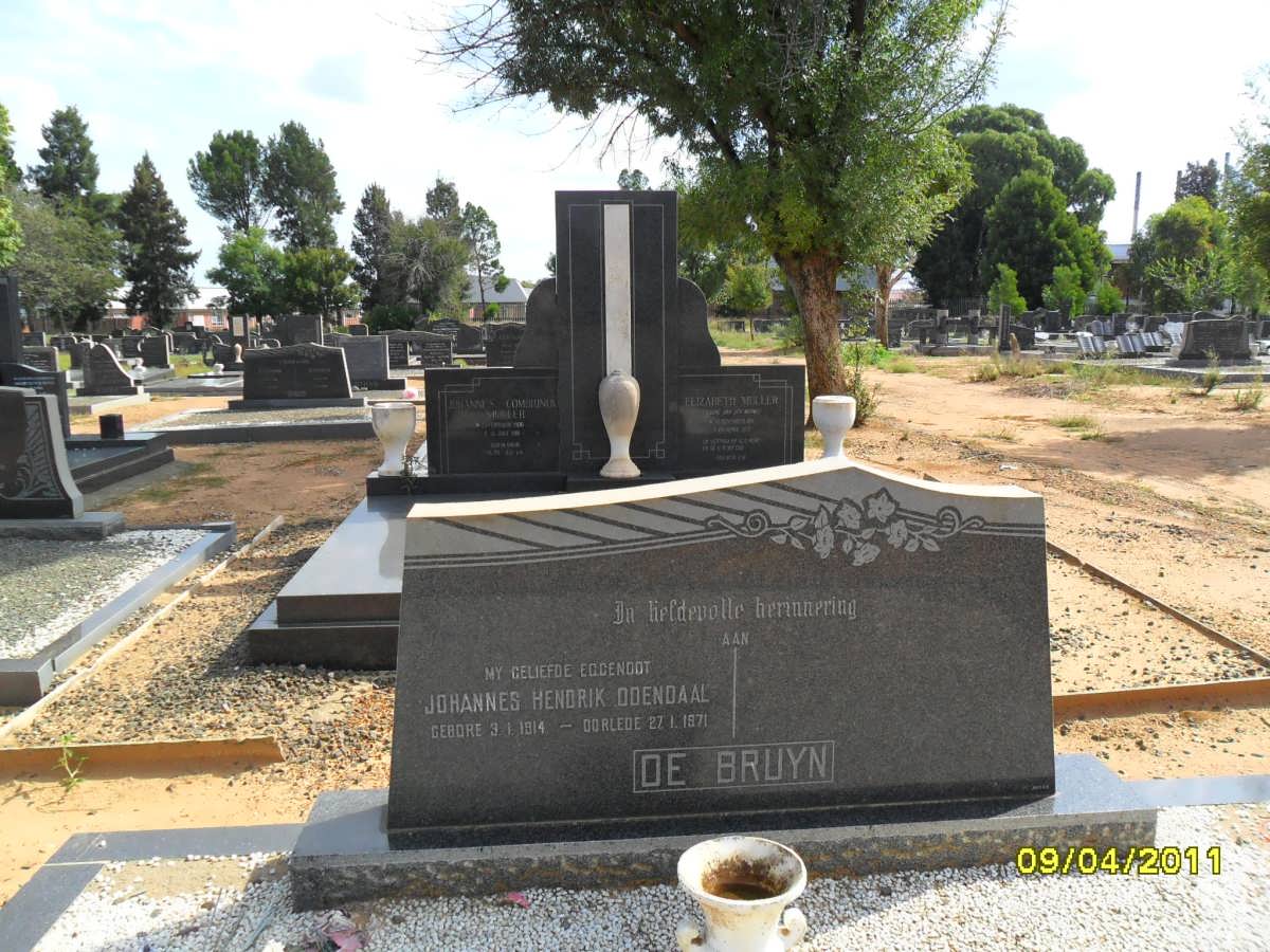 BRUYN Johannes Hendrik Odendaal, de 1914-1971