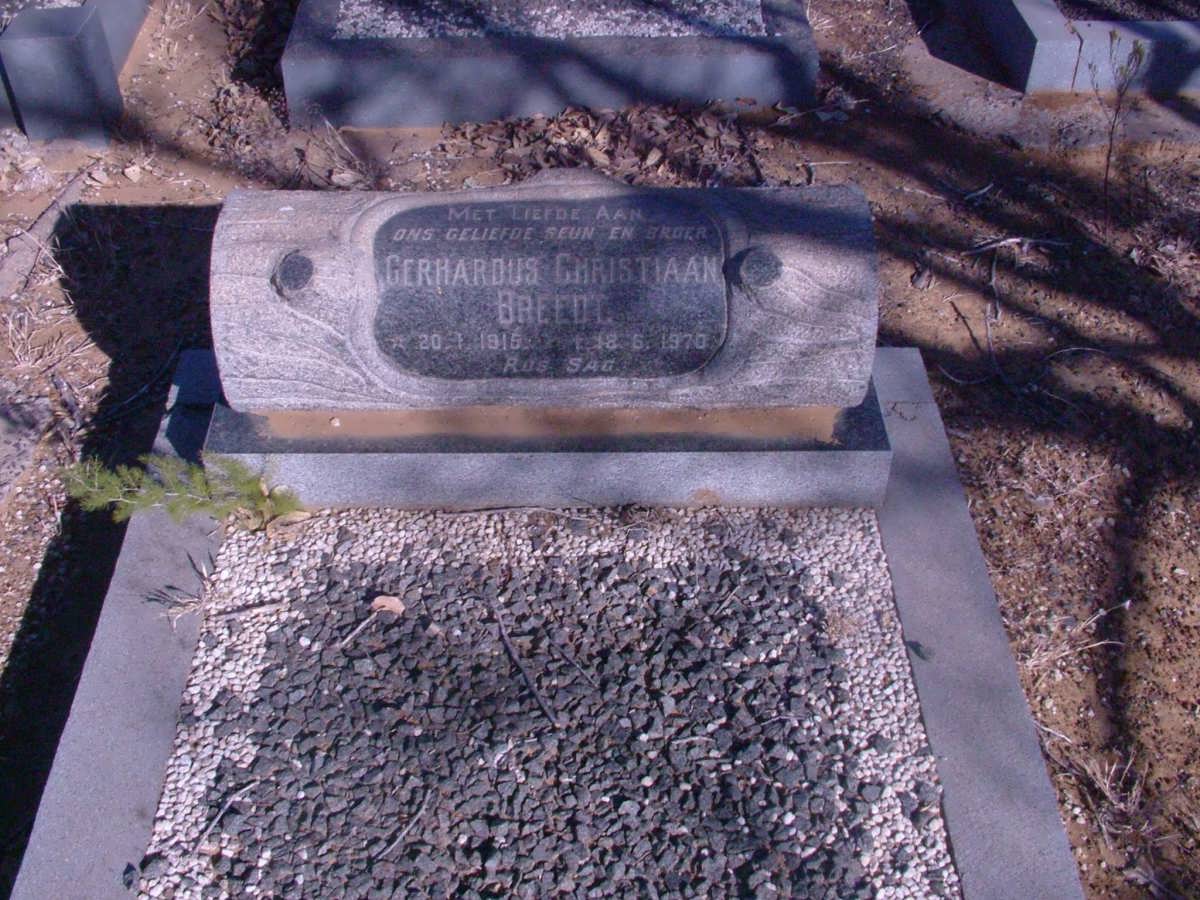 BREEDT Gerhardus Christiaan 1915-1970