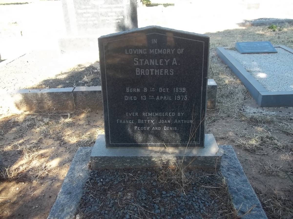 BROTHERS Stanley A. 1899-1975