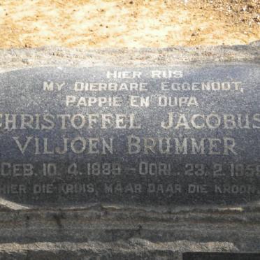 BRUMMER Christoffel Jacobus Viljoen 1889-1959