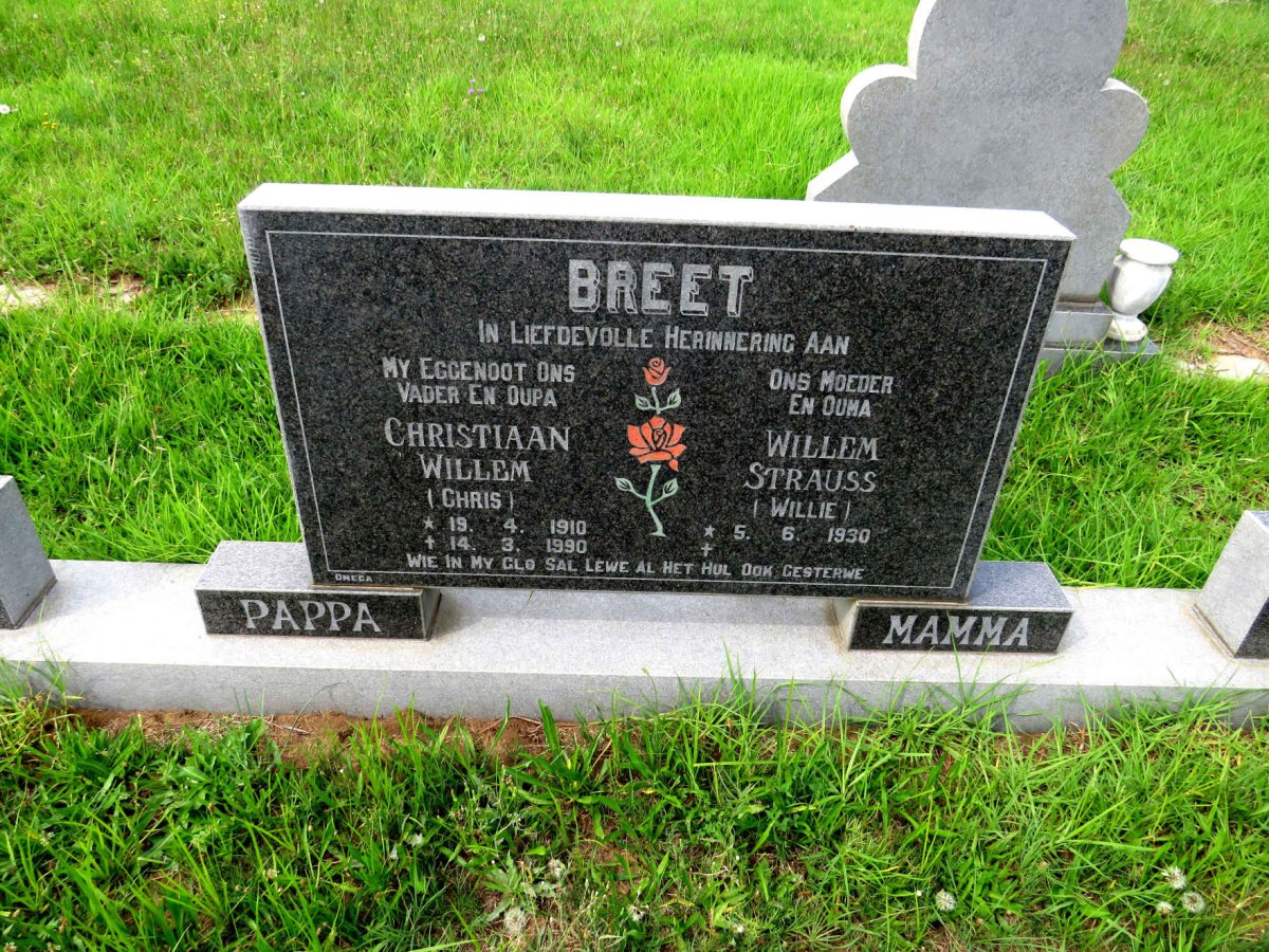 BREET Christiaan Willem 1910-1990 & Willem Strauss 1930-