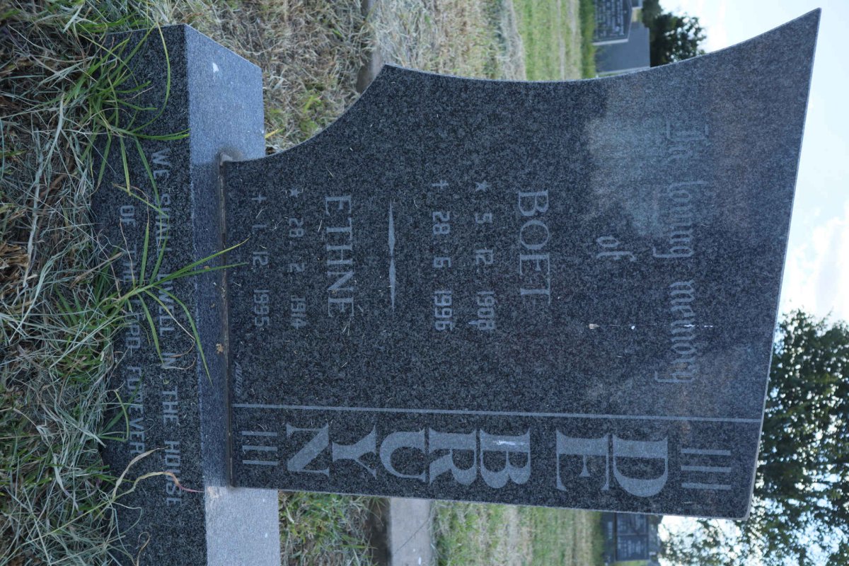 BRUYN Boet, de 1908-1996 &amp; Ethné 1914-1995