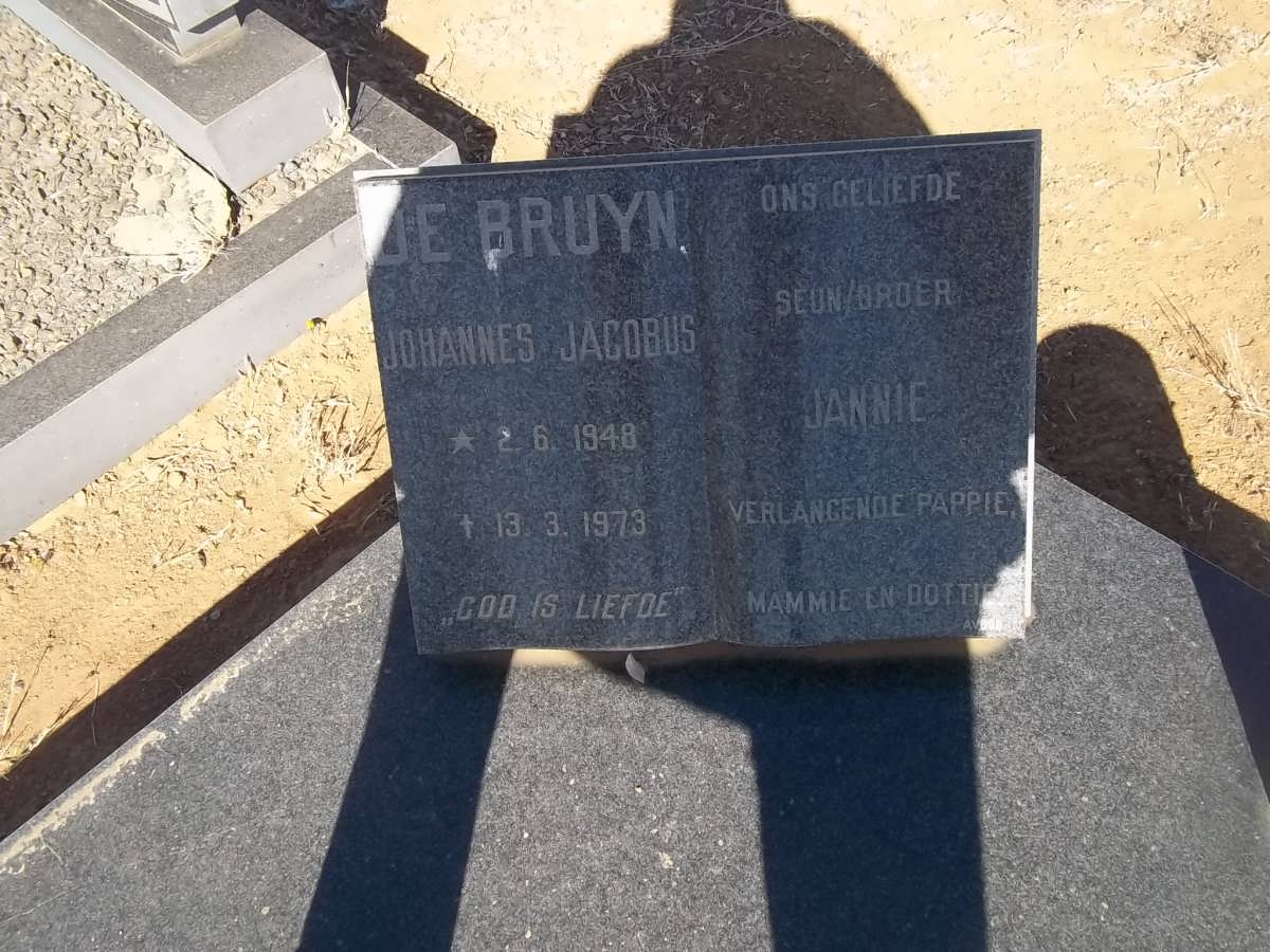 BRUYN Johannes Jacobus, de 1948-1973