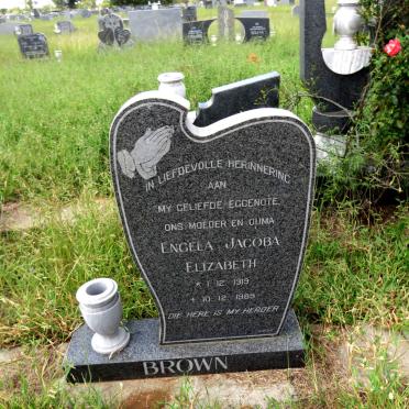 BROWN Engela Jacoba Elizabeth 1919-1989