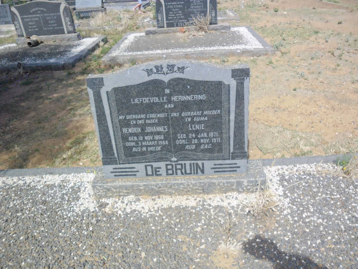 BRUIN Hendrik Johannes, de 1868-1954 &amp; Lenie 1871-1971