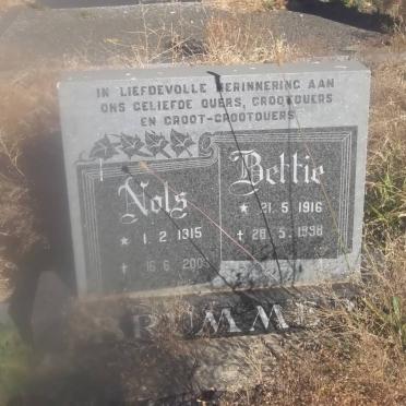 BRUMMER Nols 1915-2003 &amp; Bettie 1916-1998