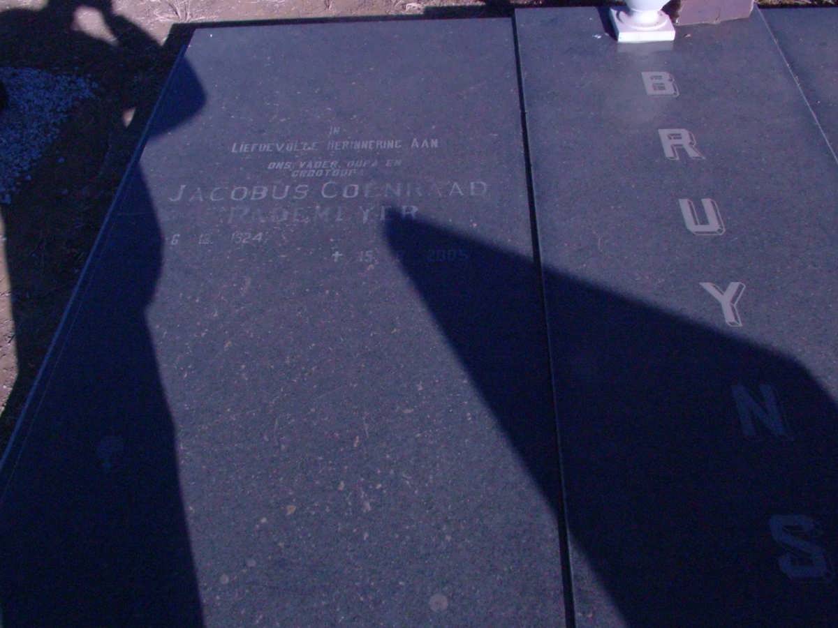 BRUYNS Jacobus Coenraad Rademeyer 1924-2005