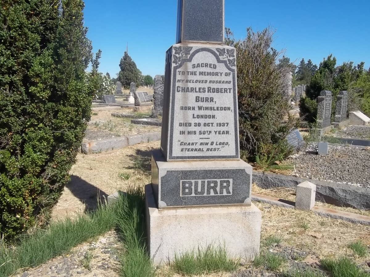 BURR Charles Robert -1937