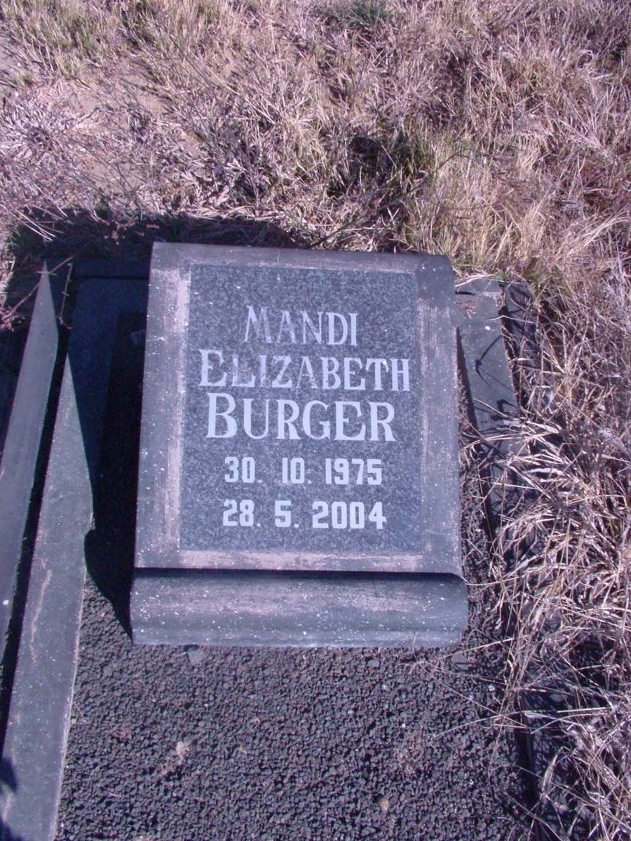 BURGER Mandi Elizabeth 1975-2004