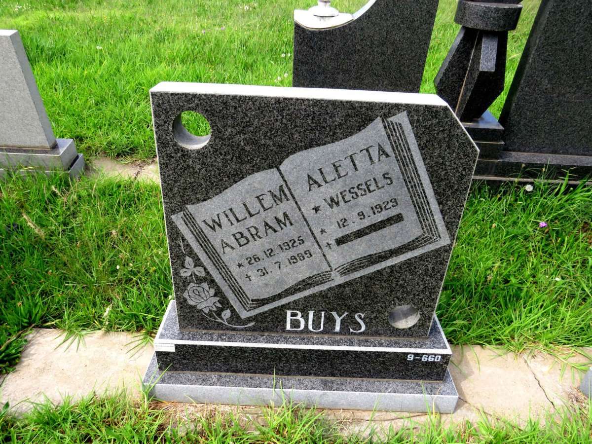 BUYS Willem Abram 1925-1989 & Aletta WESSELS 1929-