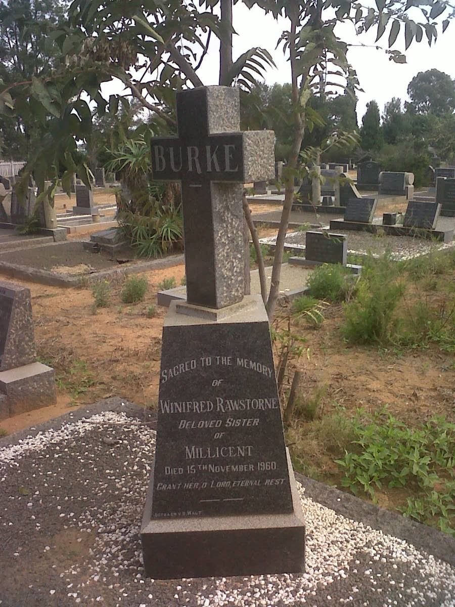 BURKE Winifred Rawstone -1960
