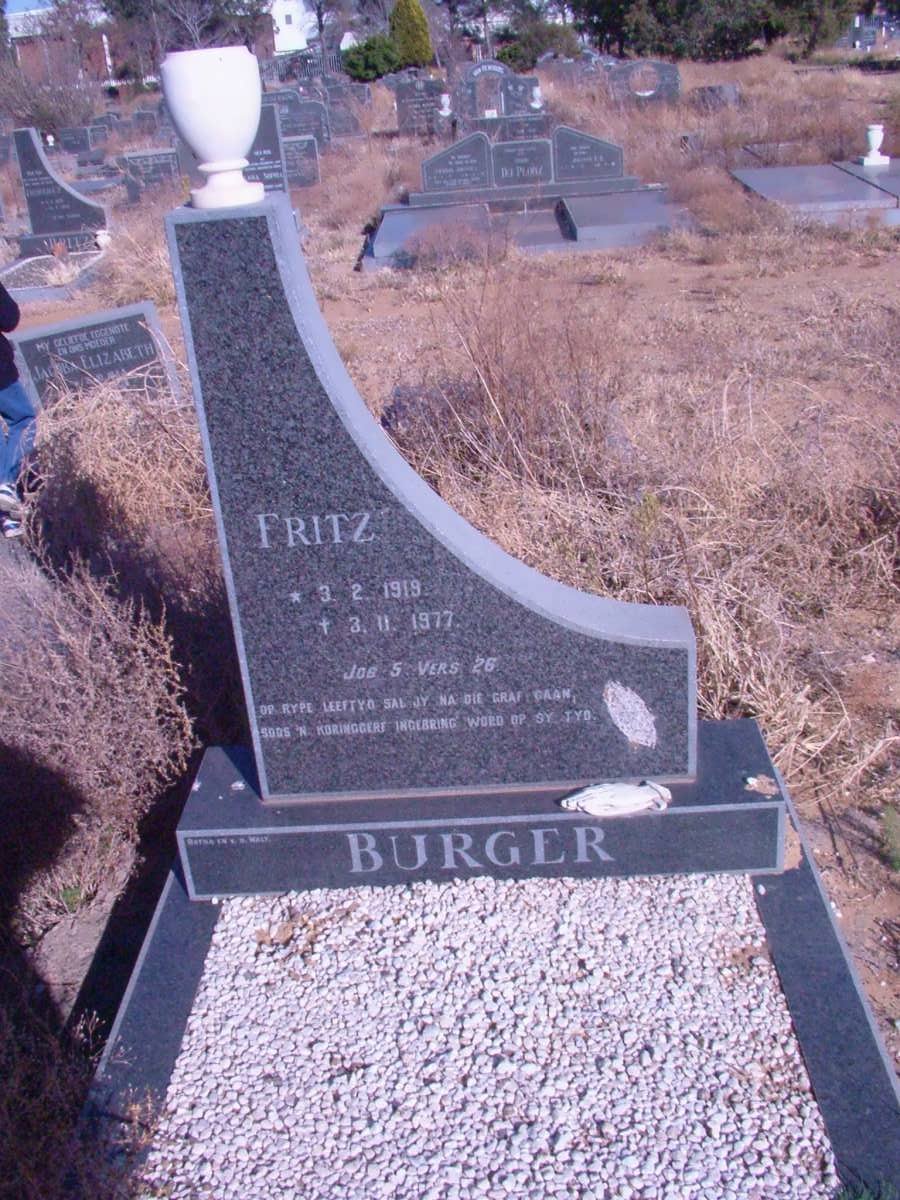 BURGER Fritz 1919-1977