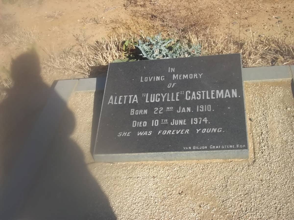 CASTLEMAN Aletta 1910-1974