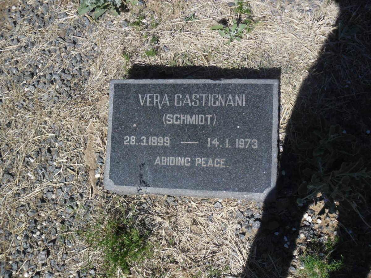 CASTIGNANI Vera nee SCHMIDT 1899-1973