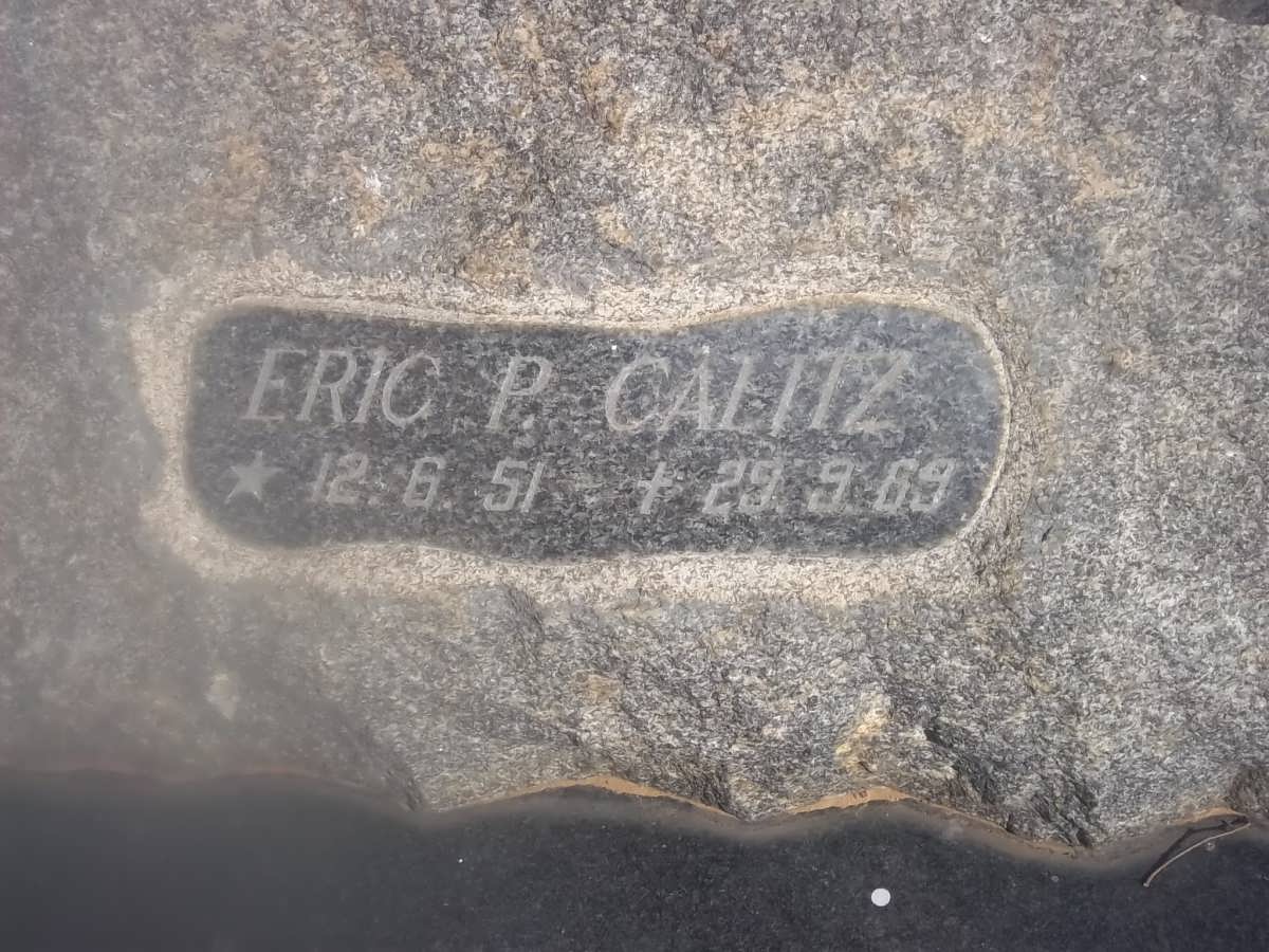 CALITZ Eric P. 1951-1969