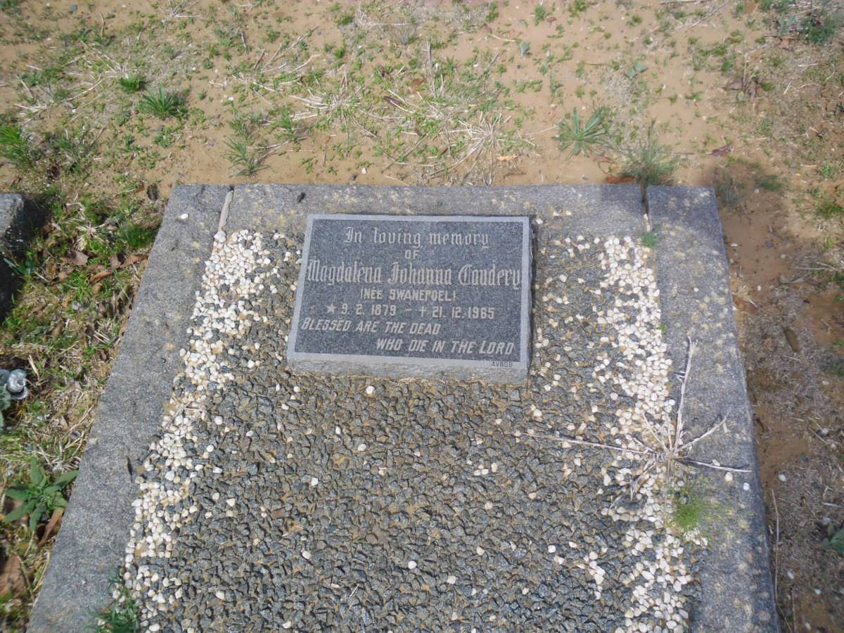CAUDERY Magdalena Johanna nee SWANEPOEL 1979-1985