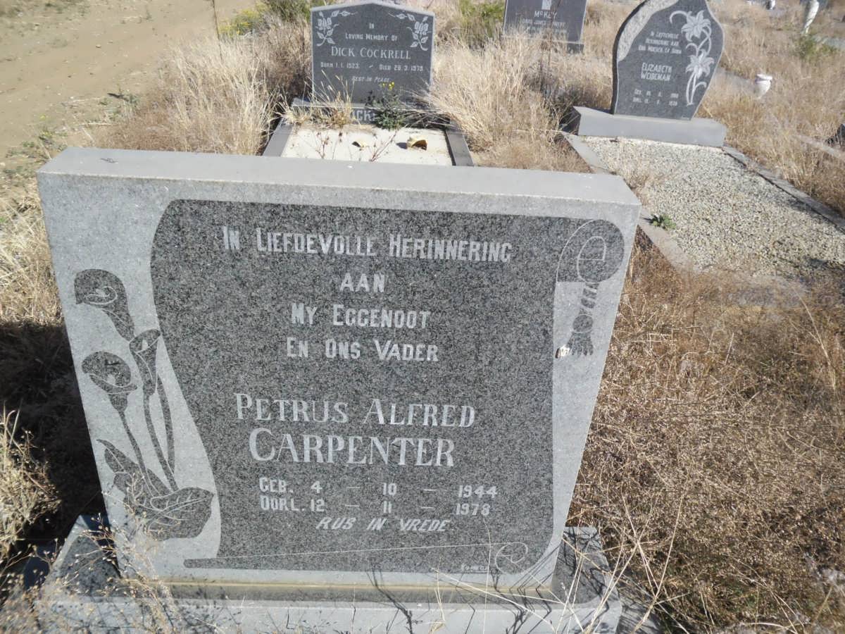 CARPENTER Petrus Alfred 1944-1978