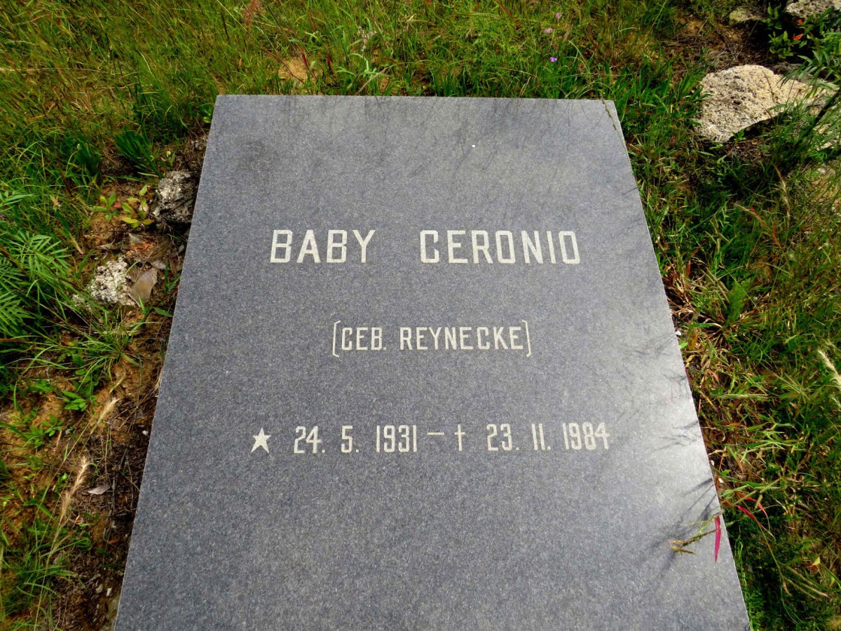 CERONIO Baby nee REYNECKE 1931-1984