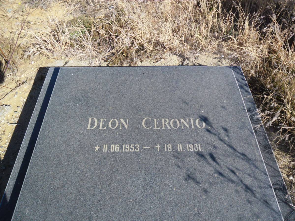 CERONIO Deon 1953-1981