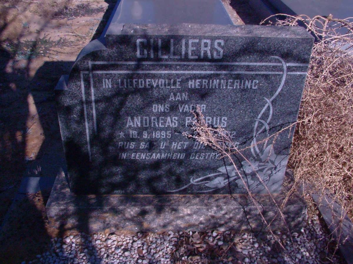 CILLIERS Andreas Petrus 1895-1972