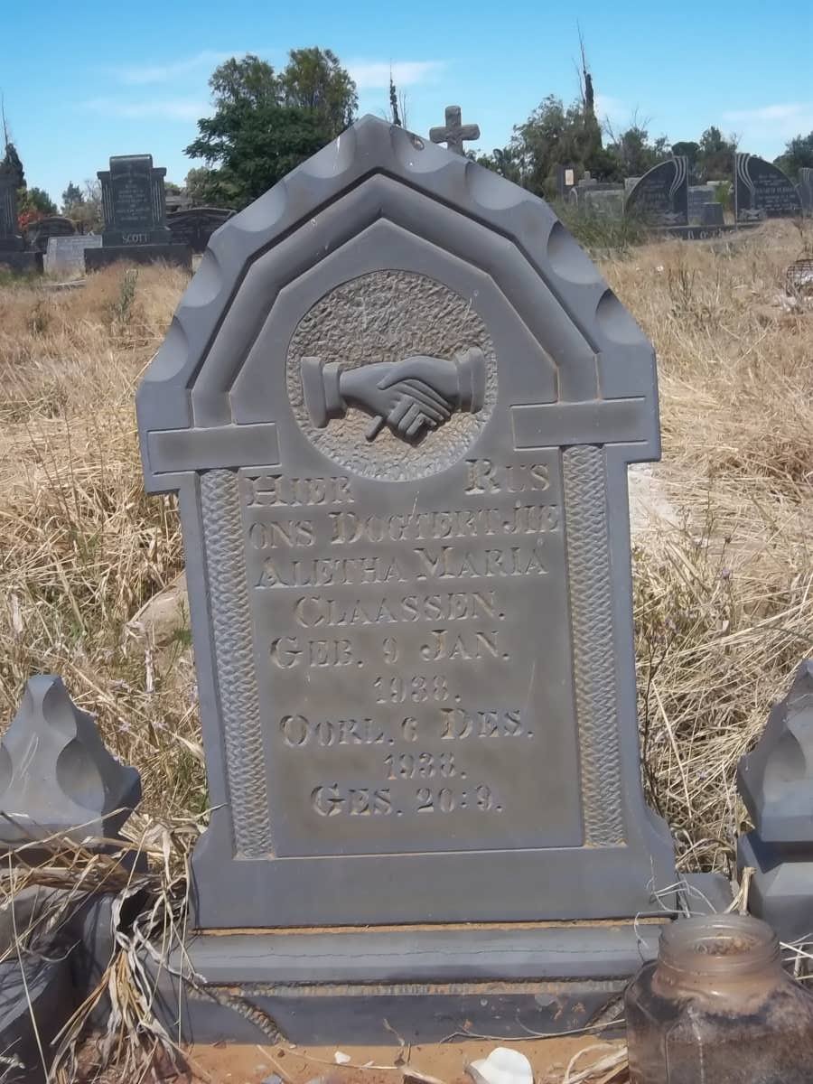 CLAASSEN Aletha Maria 1938-1938