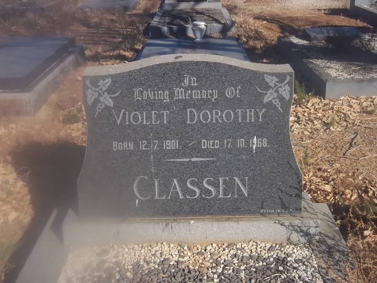 CLASSEN Violet Dorothy 1901-1968