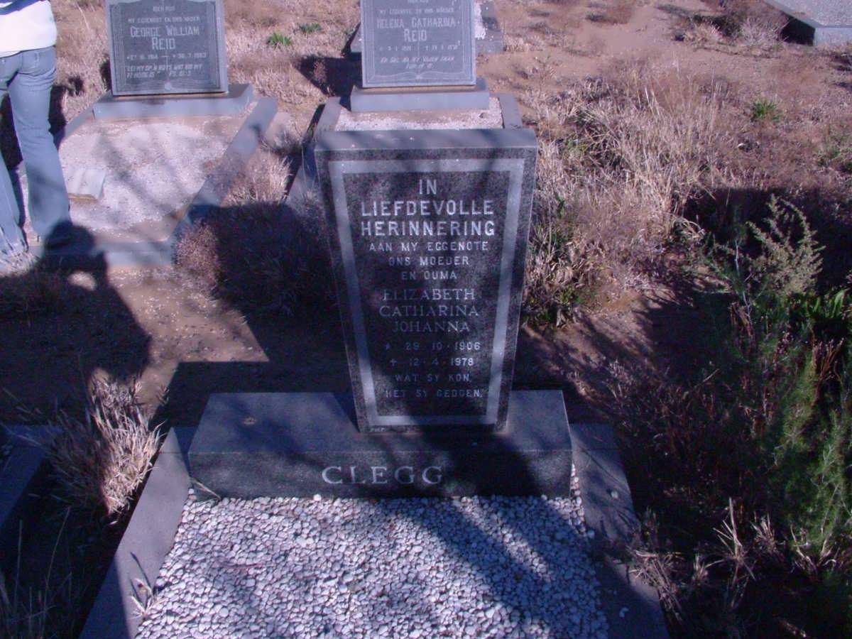 CLEGG Elizabeth Catharina Johanna 1906-1978