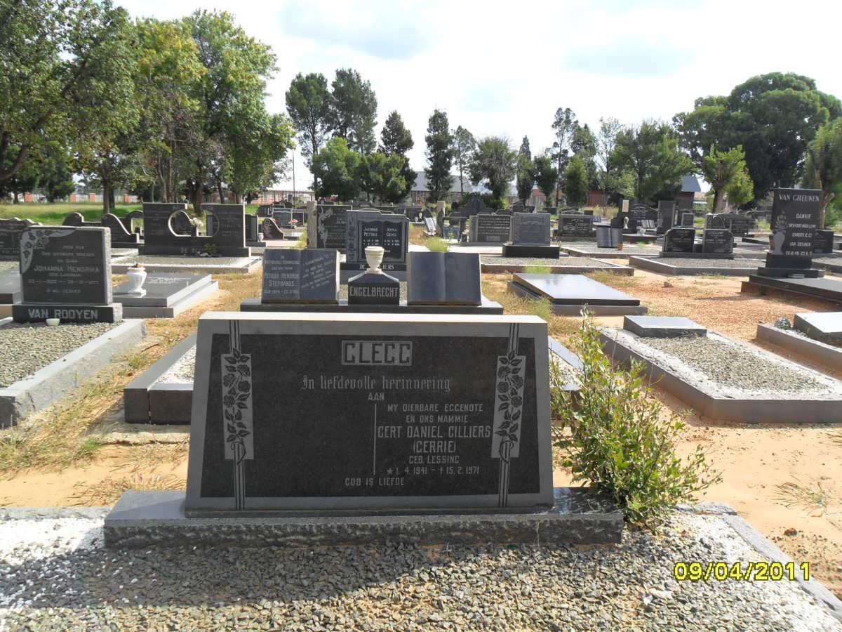 CLEGG Gert Daniel Cilliers nee LESSING 1941-1971