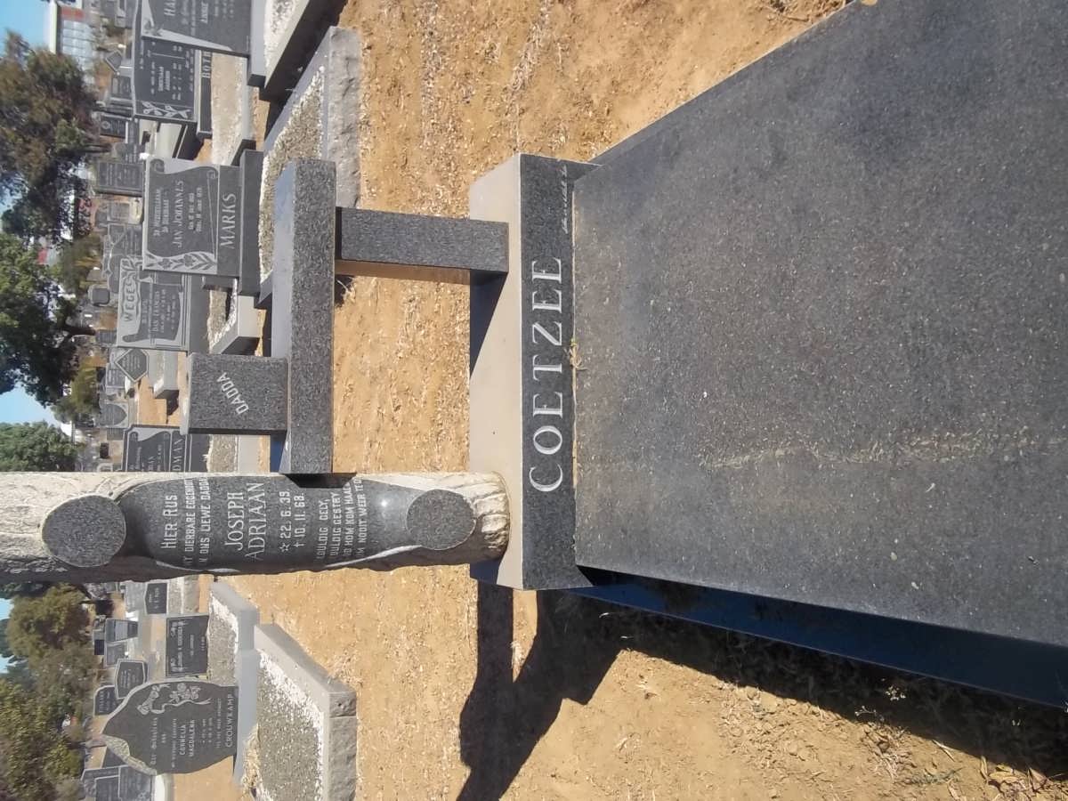 COETZEE Joseph Adriaan 1939-1968