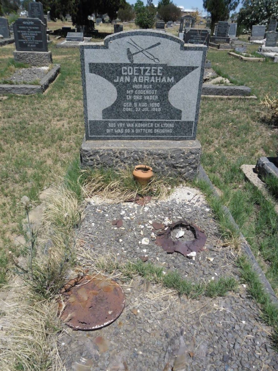 COETZEE Jan Abraham 1890-1950