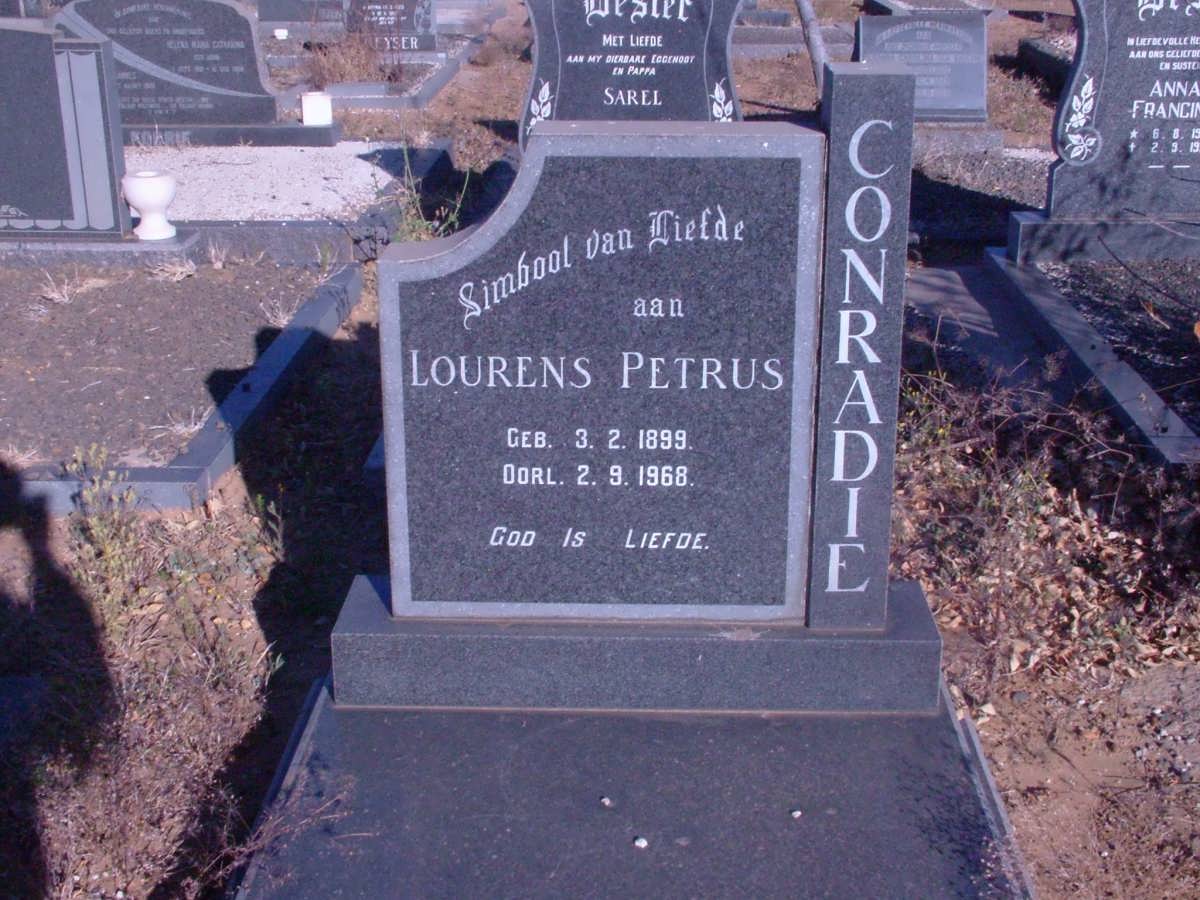 CONRADIE Lourens Petrus 1899-1968