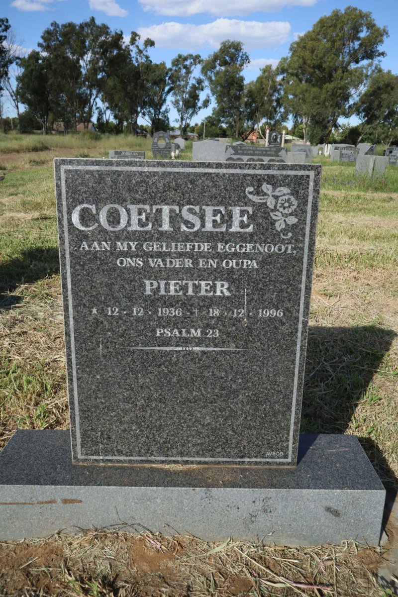 COETSEE Pieter 1936-1996