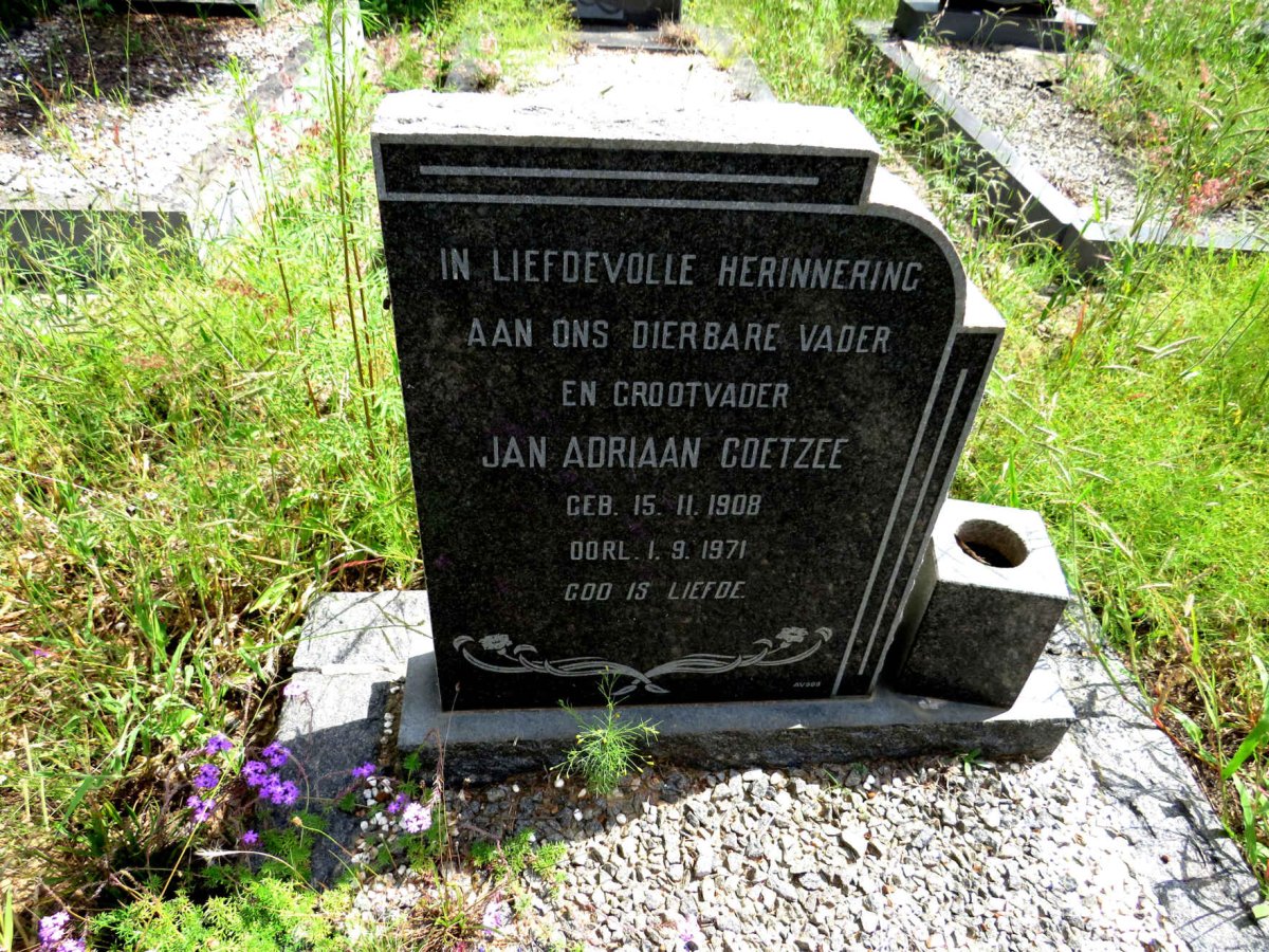 COETZEE Jan Adriaan 1908-1971